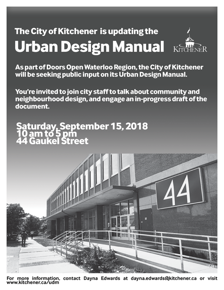 Urban Design Manual Open House