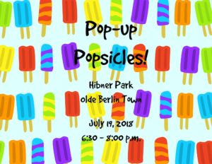 Pop up popsicles event