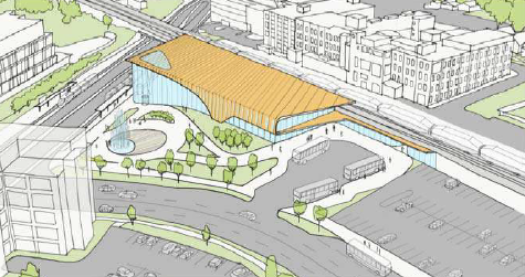 Artist rendering of proposed Kitchener Transit Hub